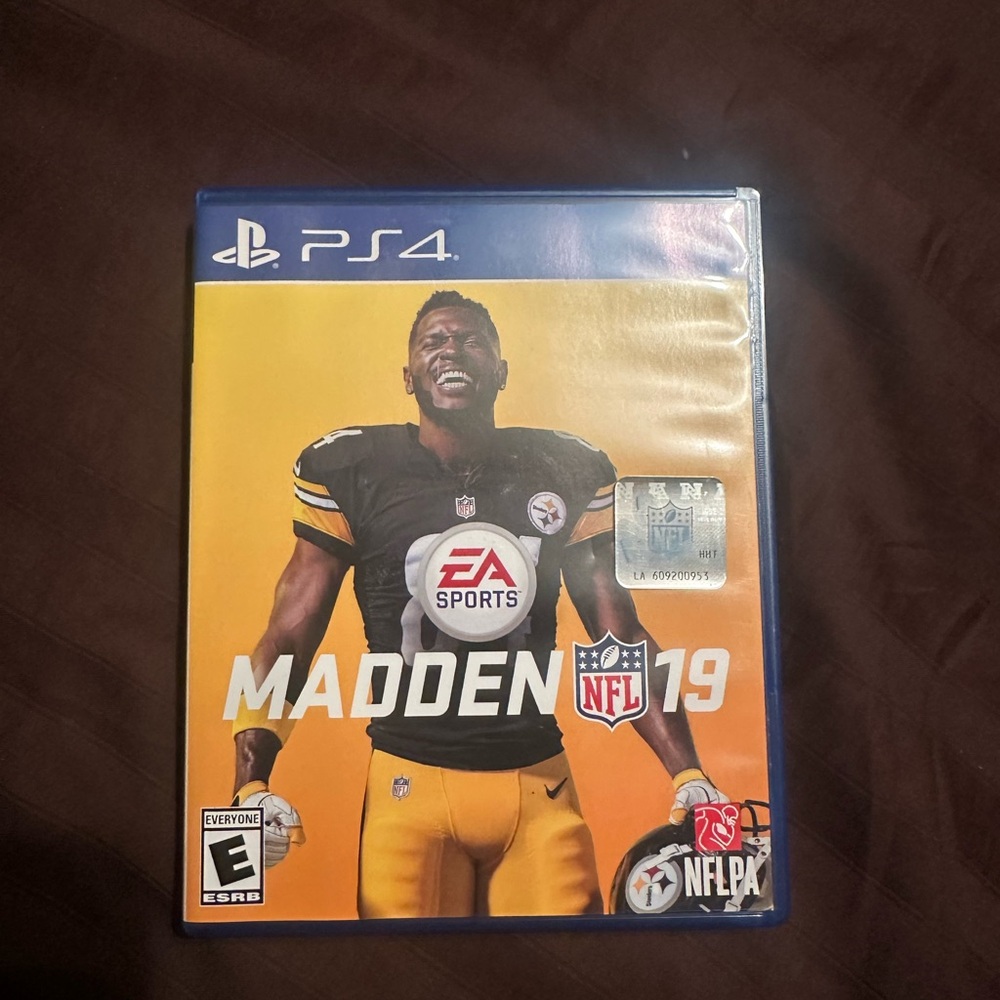 Madden NFL 19 PS4 Game - Black and Yellow